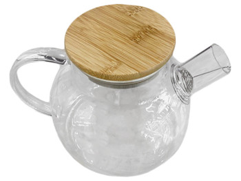 Заварник-графин Fusion, 800мл, с пружиной-ситом и бамбуковой крышкой