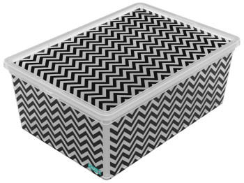 Контейнер із кришкою Qutu Light Box Zig Zag, 10л