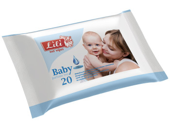 Влажные салфетки детские "Lili" "C экстрактом календулы и витамином Е BigSize" 20 шт