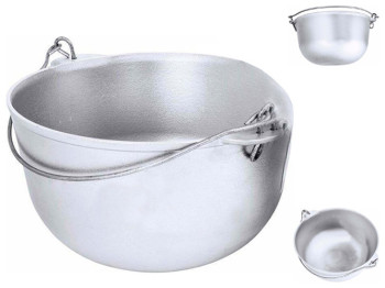 Казан алюминиевый без крышки, туристический, 6л (К0600т)