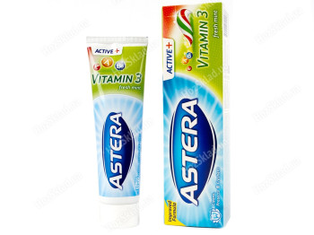 Зубная паста Astera Active+ С витаминами 100мл