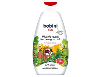 Гель для ванны и умывания Bobini Fun Цитрусовый аромат, 500мл