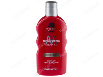 Гель для душа мужской For men Fresh extreme бодрящий 200мл