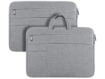 Сумка для ноутбука Dux Ducis LBTD multi-pocket handbag для 15.5–16 дюймів, бавовна, колір світло-сір