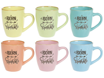 Чашка Born to Sparkle, 360мл, 6 дизайнів