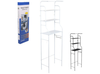 Полка-стеллаж в ванную/кухню, крашеное железо, 47×25×163см