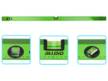 Рівень будівельний Alloid 120 см, 3 капсули