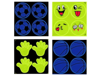 Наклейки світловідбивні (ціна за набір 4шт)