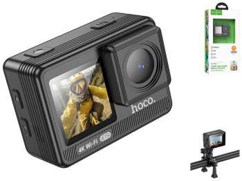 Экшн-Камера Hoco DV102 4K anti-shock Цвет Черный