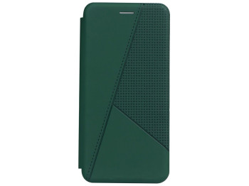Чехол-книжка кожа Twist для Tecno Spark 7 Цвет 3, Dark Green