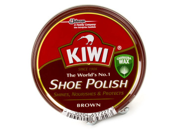 Крем для обуви KIWI в банке (цвет коричневый) 50мл