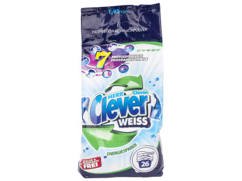 Стиральный порошок бесфосфатный Clever Weiss 1,95кг