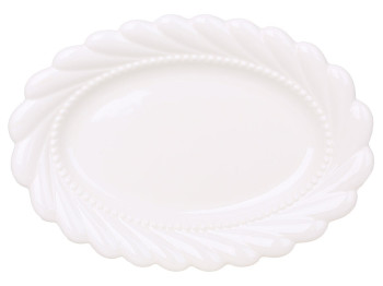 Блюдо фарфоровое овальное Tiffany для подачи блюд, 24,6×17,5×3см