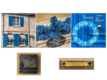 Часы настенные на полотне Букет лаванды МДФ 90х30см