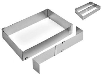 Форма для випікання розсувна, подвійна, 25-48х5см