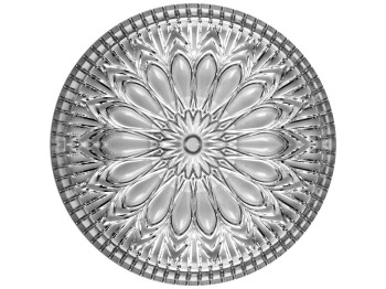 Блюдо Ecomo Circle-F, крулое, стекло, 15,5см, цвет прозрачный
