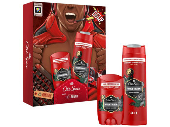 Подарочный набор Old Spice Gamer Wolfthorn Твердый дезодорант 50мл+Гель для душа-Шампунь 3в1 250мл