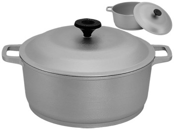 Каструля Prolis з потовщеним дном, литими ручками та кришкою 4л 10898/Ку-004