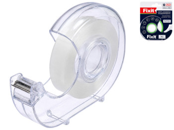 Скотч канцелярский Fixit с диспенсером, прозрачный, 33м×1,2см
