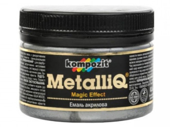 Емаль акрилова MetalliQ "Платина" 0,1л