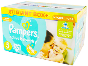 Подгузники Pampers "Active Baby-Dry Junior" (11-18 кг) 87шт