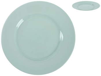 Тарілка обідня Luminarc Plumi Light Turquoise, 24см, 0883314014297