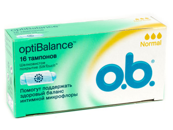 Тампоны O.b. "Opti Balance Normal" 3капли 16шт 