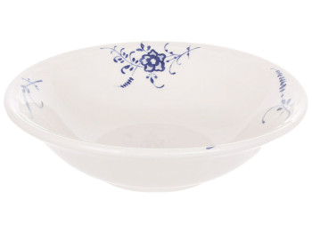 Салатник фарфоровый Azure Blossom, синий цветочный рисунок, 550 мл