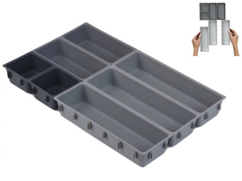 Органайзер модульний для висувних ящиків на 7 відділень, 27х15,5х10см