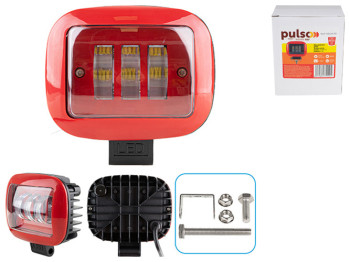 Фара рабочего света Pulso, WLP-SB30A RD SPOT, 3Led х 10W, 122х60х115мм, 9-36V, 30W, 6000K