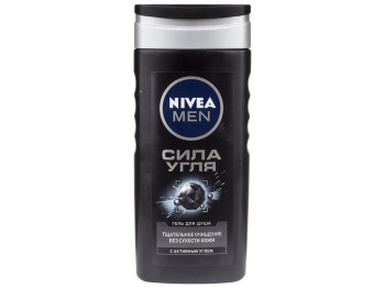 Гель для душу Nivea men "Сила вугілля" для чоловіків 250мл