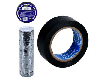 Изолента ПВХ 10м Stenson черная