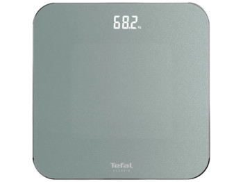 Весы напольные Tefal Classic, 160кг, 2хAAA, закаленное стекло, 31x31х1,8см, цвет серый