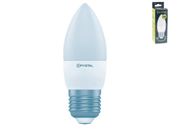Лампа светодиодная свеча Crystal Led C37-000 C37 4W цоколь-Е27-стандарт, холодный белый свет