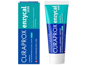 Зубная паста Curaprox Enzycal 1450, ферментная, 75мл