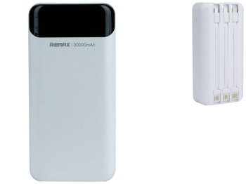 Универсальная мобильная батарея Remax RPP-103 Lesu Series 30000 mAh Цвет Белый