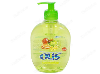 Крем-мило туалетне рідке Olis із гліцерином Фруктовий коктейль, із дозатором, 300мл