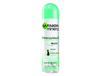 Дезодорант-антиперспірант спрей Garnier Mineral "Невидимий" проти вологості для тіла 150мл