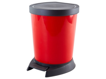 Відро для сміття з педаллю 18л (червоне) 124066