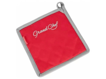 Прихватка GrandCHEF 19х19см, красная 89477