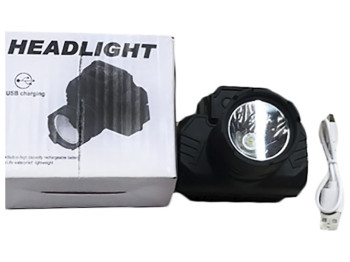 Фонарик налобный, аккумуляторный, 500mA. Фонарь головной светодиодный оснащен яркими энергосберегающ