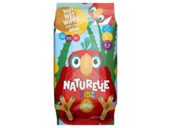 Салфетки влажные детские Naturelle Kids, с экстрактом алоэ, 60шт