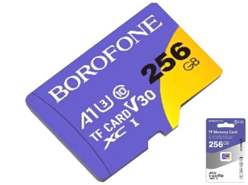 Карта Пам'яті Borofone MicroSDXC 256gb 10 Class Колір Фіолетовий