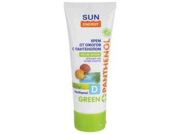 Крем после загара Sun energy green panthenol от ожогов с пантенолом (без коробки) 75мл