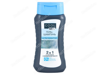 Гель-шампунь для душа Cool Men UltraSensitive 3в1 250мл