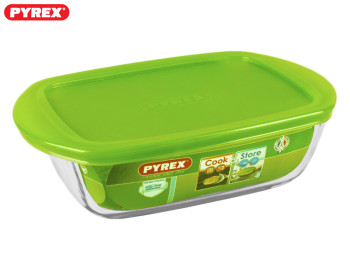 Деко (жаровня) термоскло Pyrex "Cook & Store" прямокутне з кришкою 23x15см 1,1л 20121