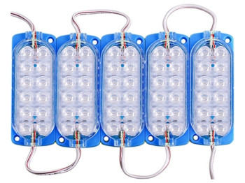 Стрічка Модуль 2835 Blue (12 led 12V) (ціна за 5 модулів у ленті)