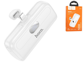 Універсальна Мобільна Батарея Hoco J116 Pocket with digital display iP 5000mAh Колір Бiлий