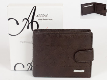 Гаманець чоловічий шкірзамінник, коричневий "Astina"
