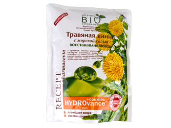 Трав'яна ванна з морською сіллю "Pharma Bio" - "Відновлювальна" 450мл